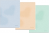 Caiet A4 80 file, hartie 70g/mp FSC, coperta PP, dictando, diverse culori, Herlitz